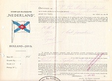 Vrachtbrief SMN ss Boeroe 1922