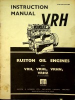 Ruston - Instruction Manual VRH Ruston Oil Engines