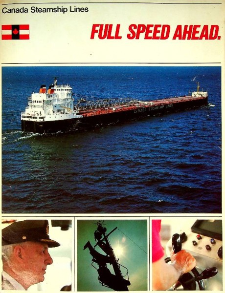 Brochure Canada Steamship Lines, Full Steam Ahead