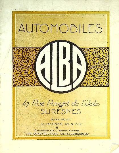 Brochure Alba Automobiles