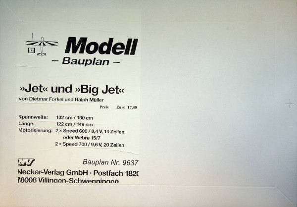 Modellbauplan Jet und Big Jet