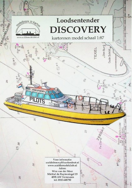 Bouwplaat loodstender ''Discovery" | Webshop Nautiek.nl