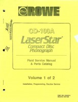 Rowe - Rowe CD-100A Laserstar Compact Disc Phonograph (2 volumes)