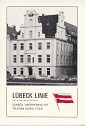 Small map with postcards Lubeck Linie