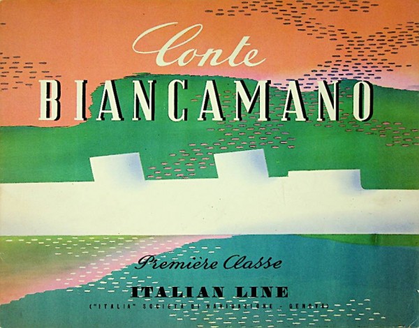 Brochure Italian Line Conte Biancamano