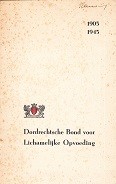 DBLO - Dordrechtse Bond voor Lichamelijke Opvoeding 1905-1945