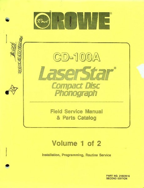 Rowe CD-100A Laserstar Compact Disc Phonograph (2 volumes)