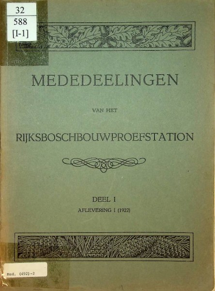 Mededeelingen van het Rijskboschbouwproefstation (4 volumes)