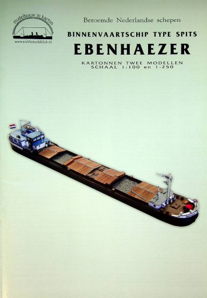 Bouwplaat Binnenvaartschip type Spits Ebenhaezer