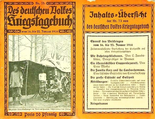 Des Deutsches Volkes Kriegstagebuch (diverse numbers)