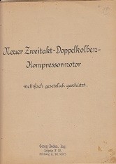 Brochure Neuer Zweitakt-Doppelkolben-Kompressormotor 1926