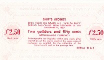 Ships Money Koninklijke Rotterdamsche lloyd fl. 2,50