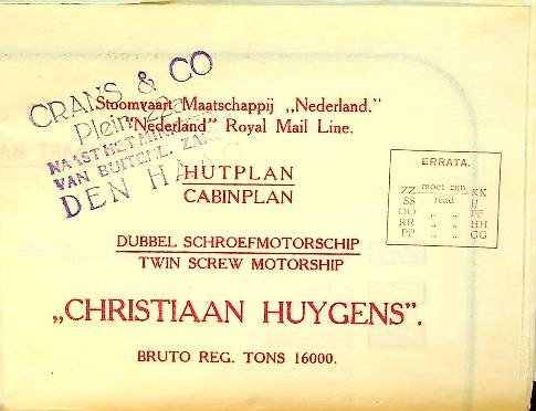 Hutplan/Cabinplan Christiaan Huygens