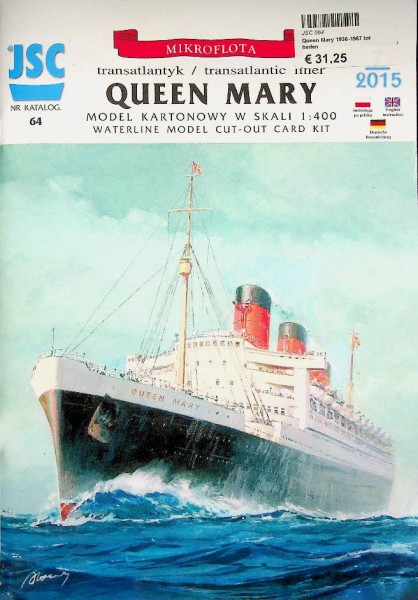 Bouwplaat Queen Mary 1 (1936) | Webshop Nautiek.nl