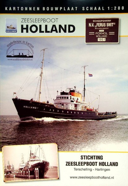 Bouwplaat Zeesleepboot Holland